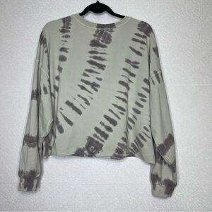 Project Social T Cropped Tie Dye Crew Sweatshirt S